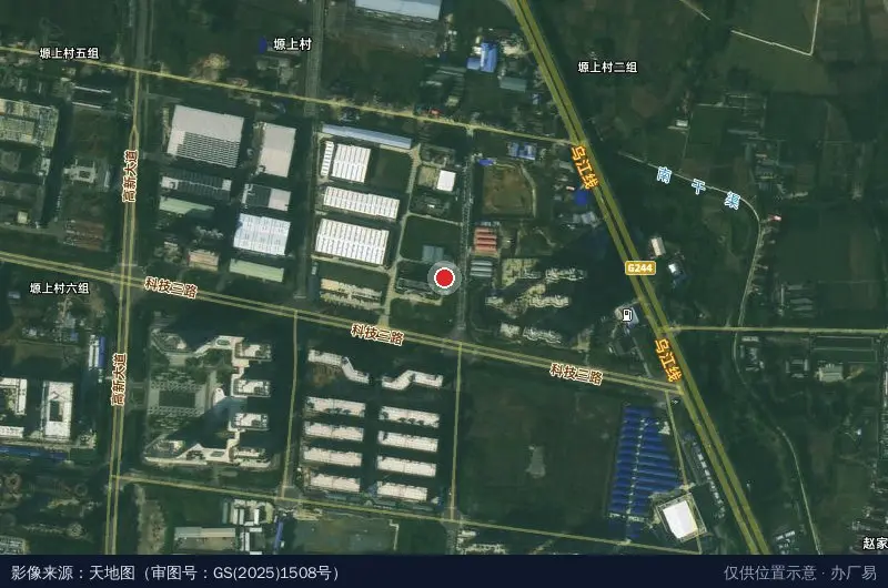 高新大道卫星位置示意图
