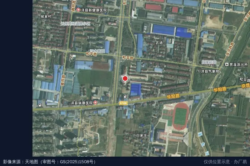 高新黑稻田卫星位置示意图