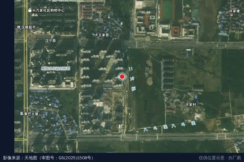 汉台区创业孵化基地卫星位置示意图