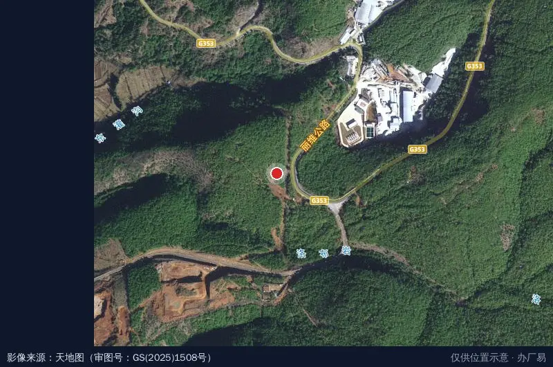 中高朗德啤酒小镇卫星位置示意图