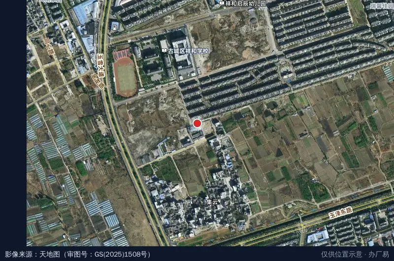 大学生草莓创业基地卫星位置示意图