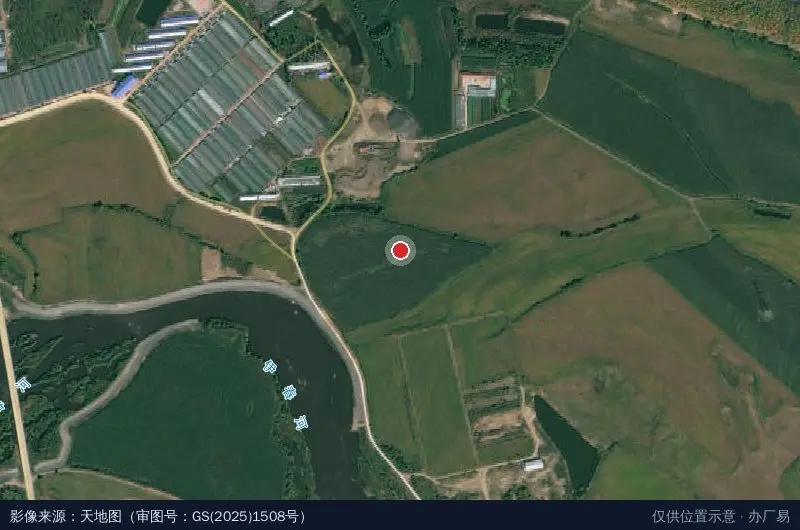黑龙江伊春经济开发区规划展示厅卫星位置示意图