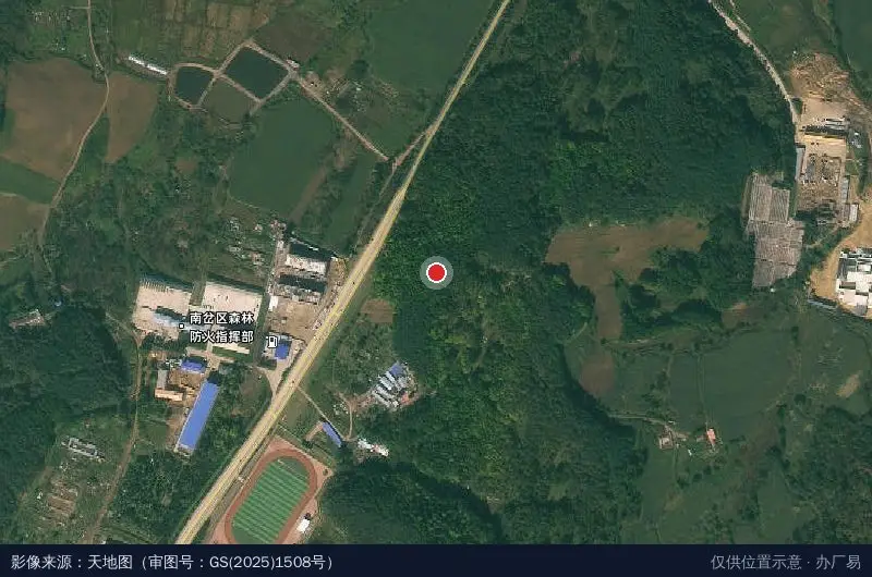 南岔区妇女创业孵化基地卫星位置示意图