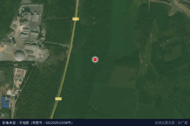 黑河边境经济合作区工业园区管理处卫星位置示意图