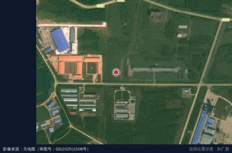 工业园区小江生物制药技术有限公司综合楼卫星位置示意图