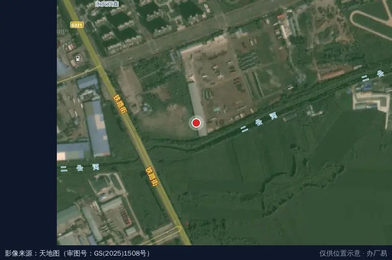 黑河跨境电子商务产业园区卫星位置示意图