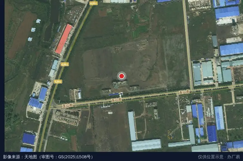 北安汽车产业园-东南门卫星位置示意图
