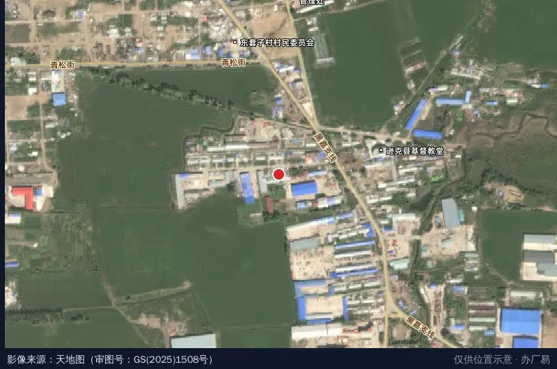 逊克经济开发区创客城卫星位置示意图