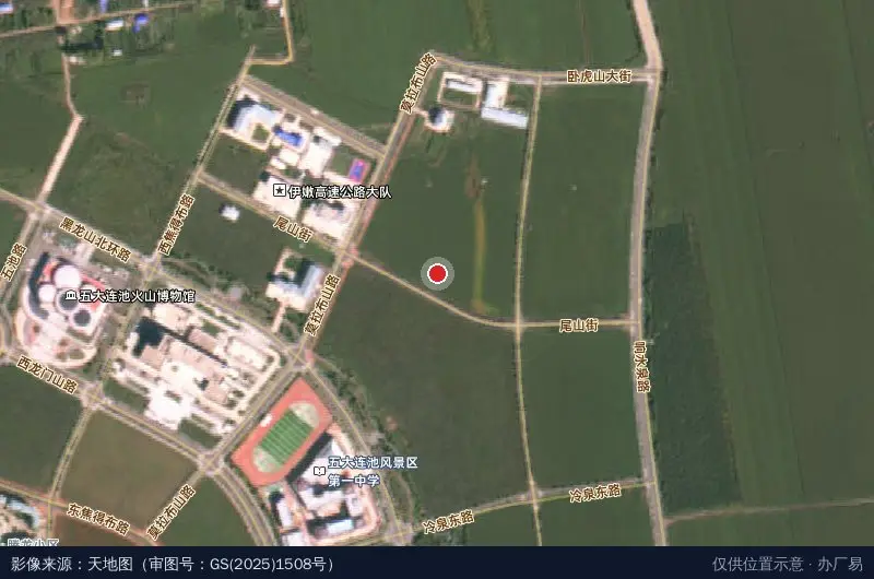 药泉新区卫星位置示意图