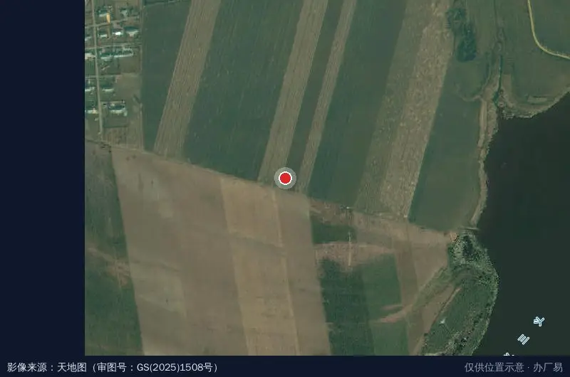 黑河逊克省级农业科技园区卫星位置示意图