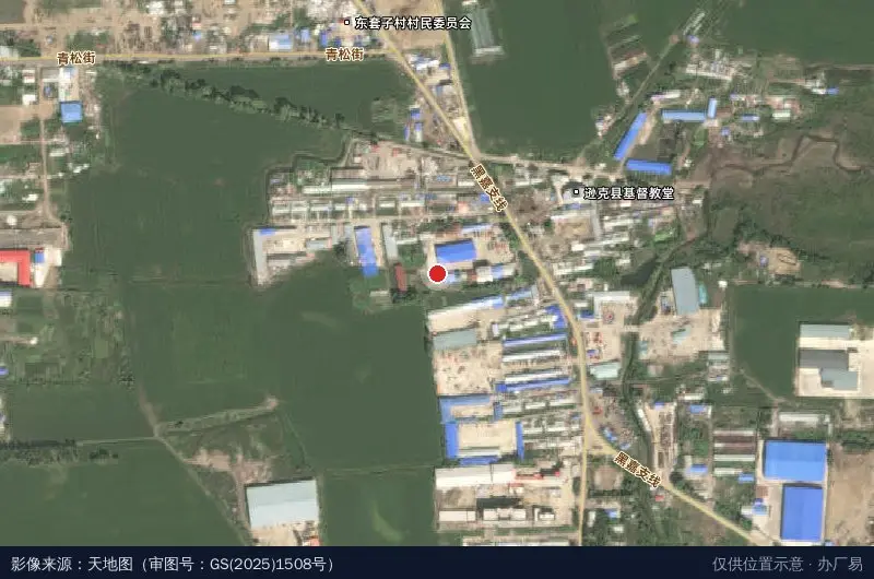 逊克县总工会职工创业创新孵化基地卫星位置示意图