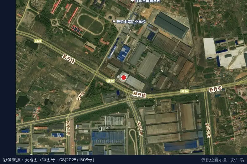 金泉工业区卫星位置示意图
