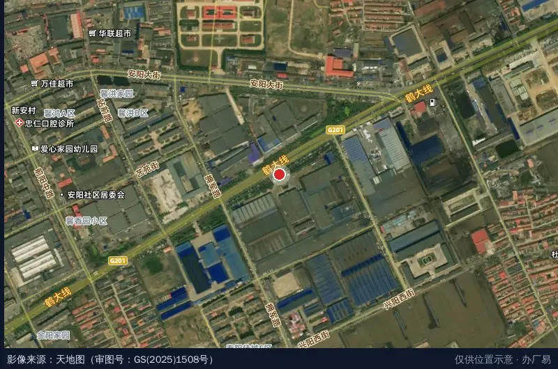 前阳经济开发区卫星位置示意图