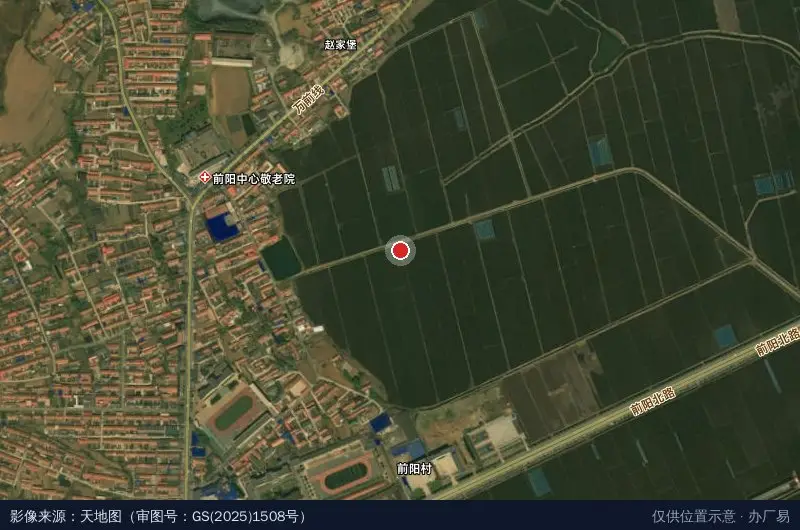 丹东前阳经济开发区建设局卫星位置示意图