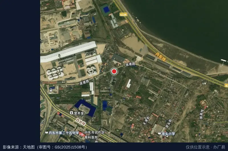 新区高速路口北卫星位置示意图