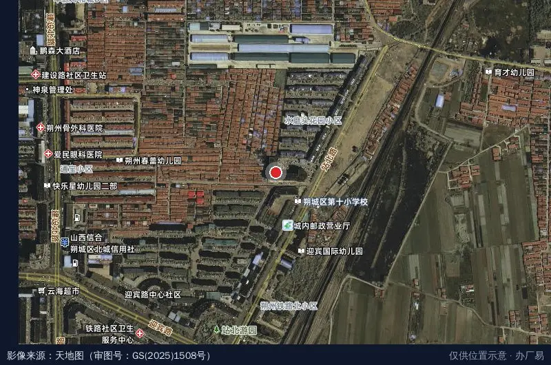 大学生创业园卫星位置示意图