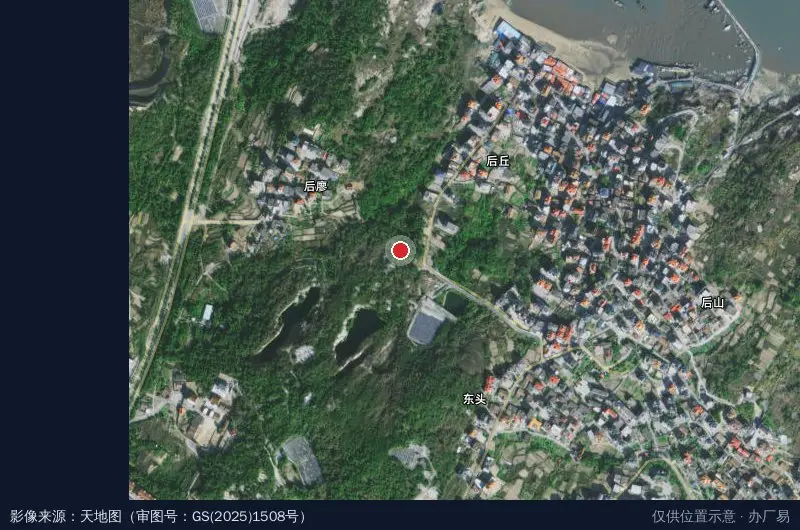 莆田市湄洲湾北岸经济开发区不动产登记中心卫星位置示意图