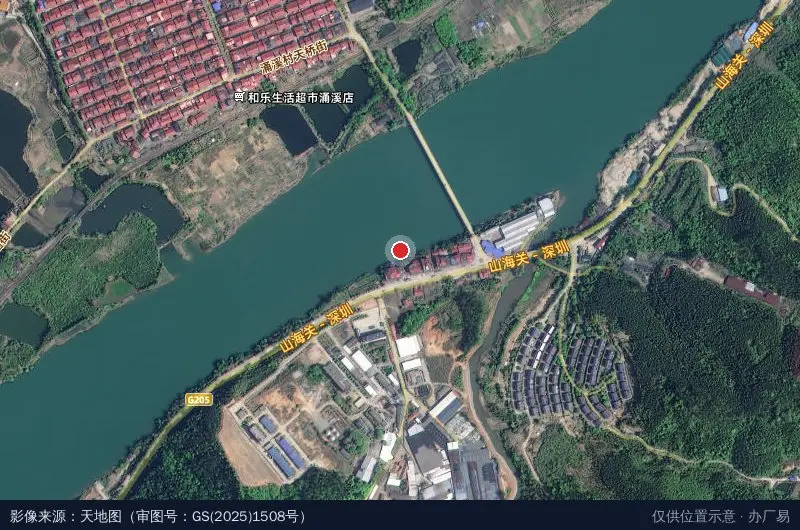 金古工业园马铺化工集中区卫星位置示意图