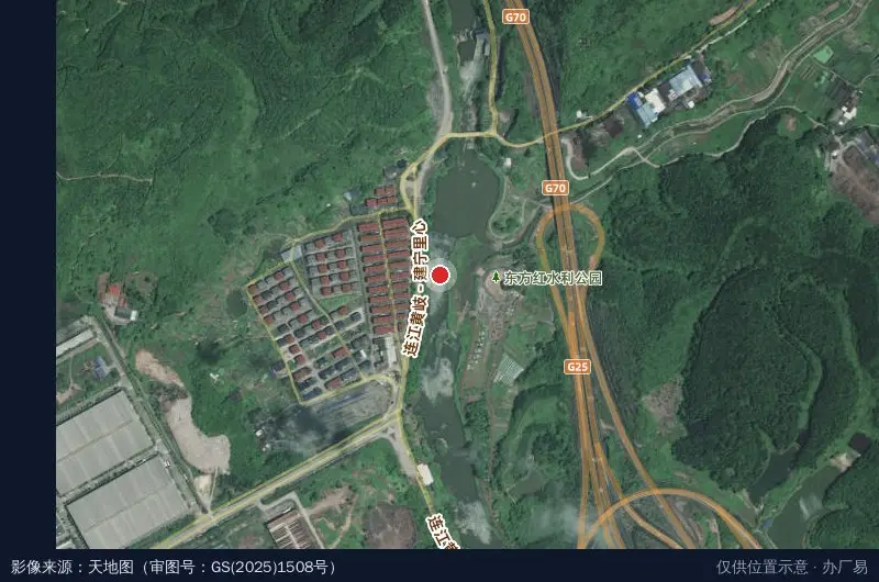 金沙工业园卫星位置示意图