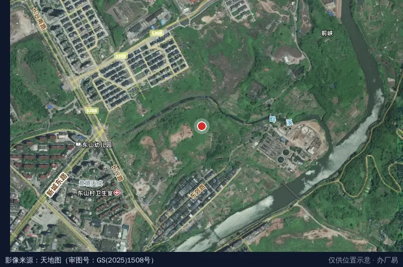 天泰工业园卫星位置示意图