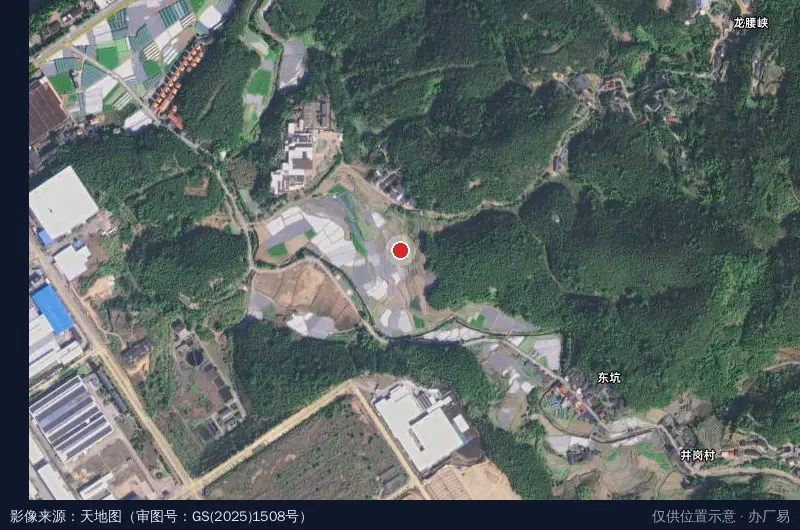 福建省石墨烯产业园卫星位置示意图