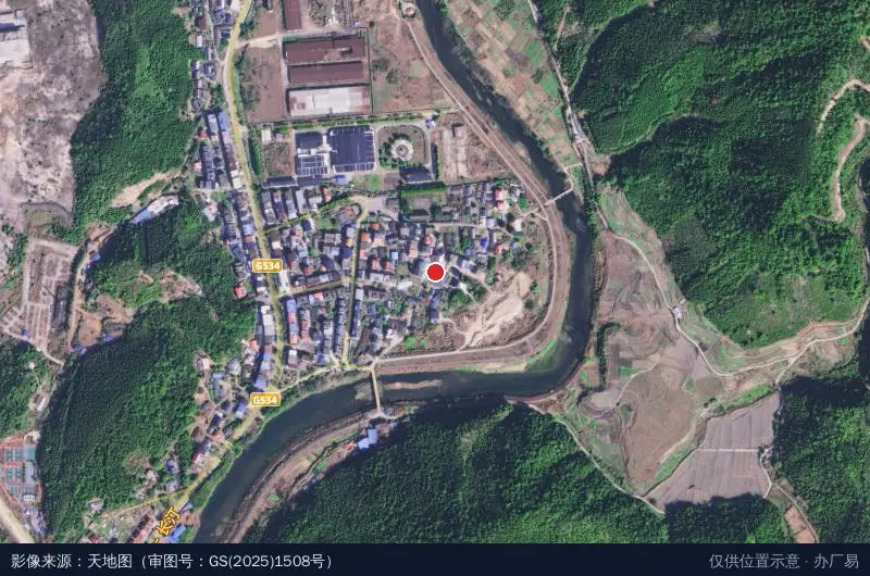 福建三明经济开发区吉口新兴产业园卫星位置示意图