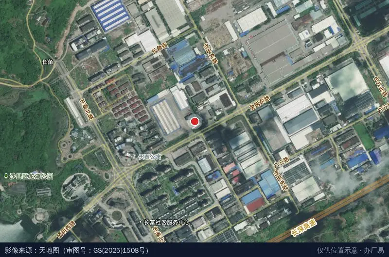 沙县电子商务产业园卫星位置示意图