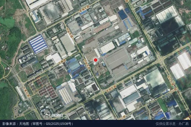 金沙园卫星位置示意图