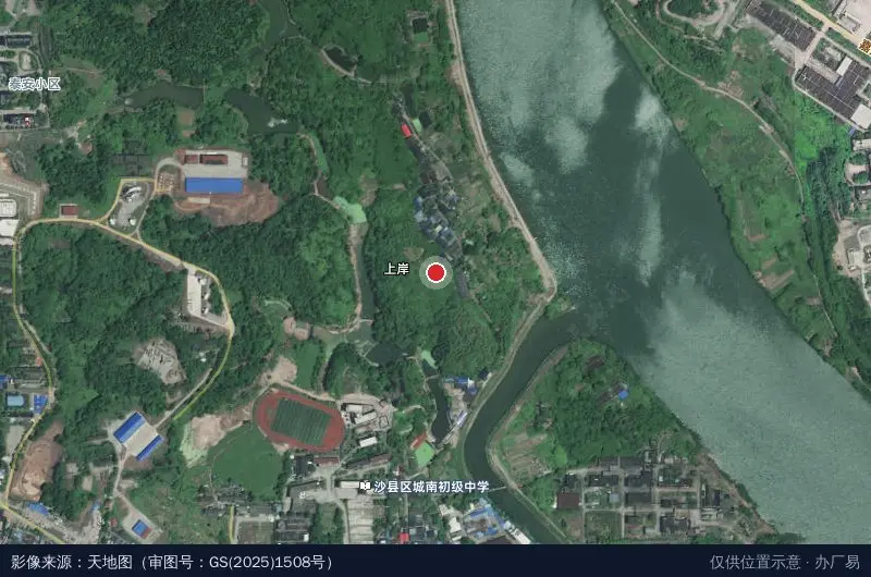 三明市沙县区金古经济开发区南区卫星位置示意图
