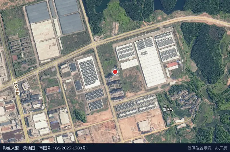华侨经济开发区卫星位置示意图