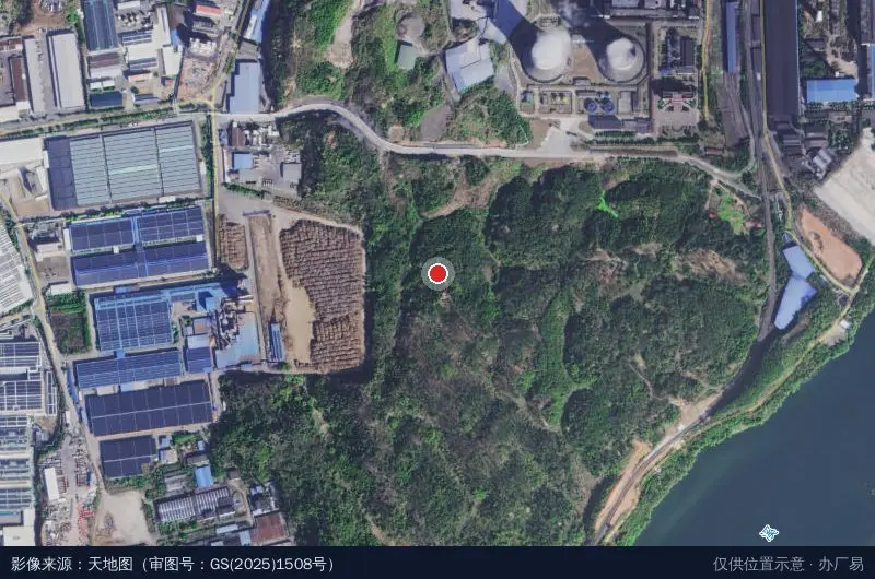 永安人造板厂卫星位置示意图