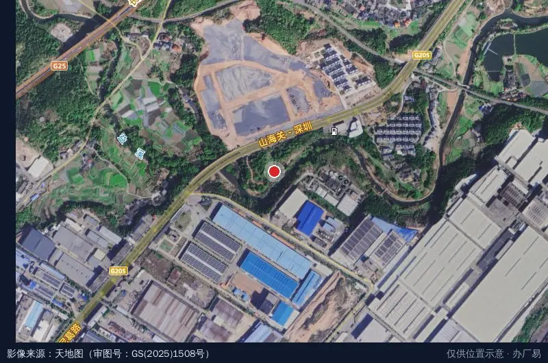福建新德福化工有限公司卫星位置示意图
