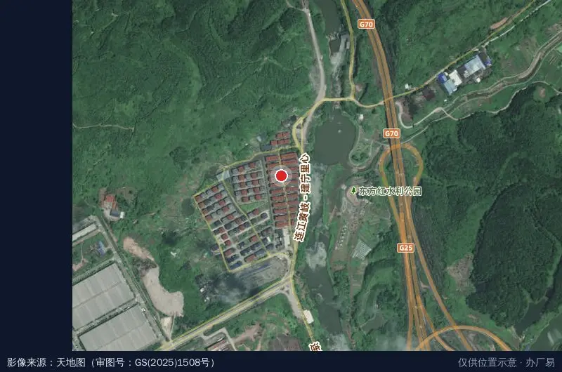 福建省三明双轮化工机械有限公司-东南门卫星位置示意图