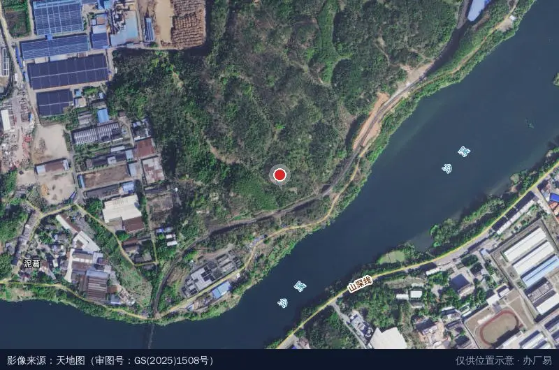 永安供销农副产品物流园卫星位置示意图