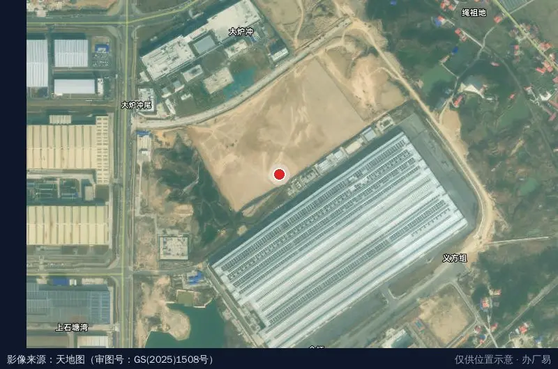 湖南中钢娄底工业园卫星位置示意图
