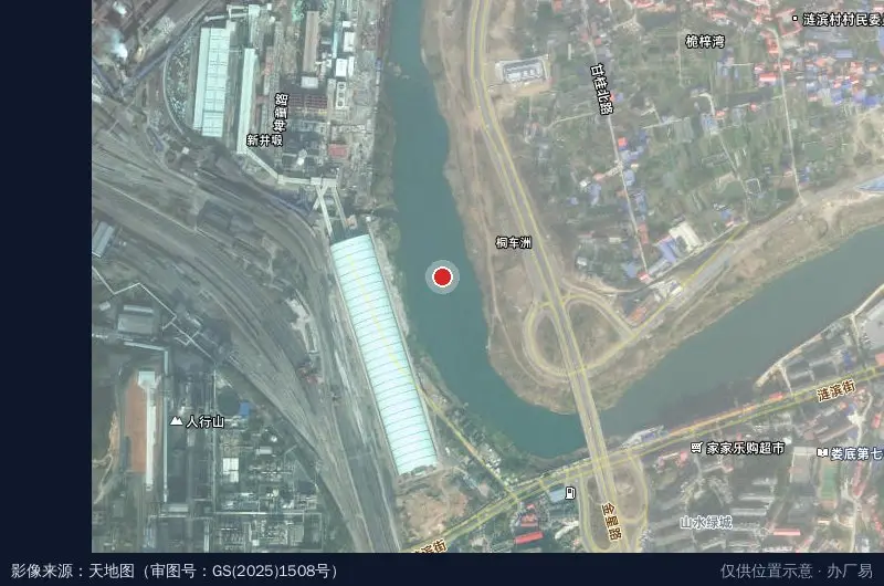 安石工业园卫星位置示意图