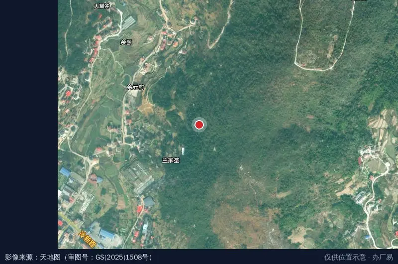 锡矿山闪星锑业有限公司科技工业园-东北门卫星位置示意图
