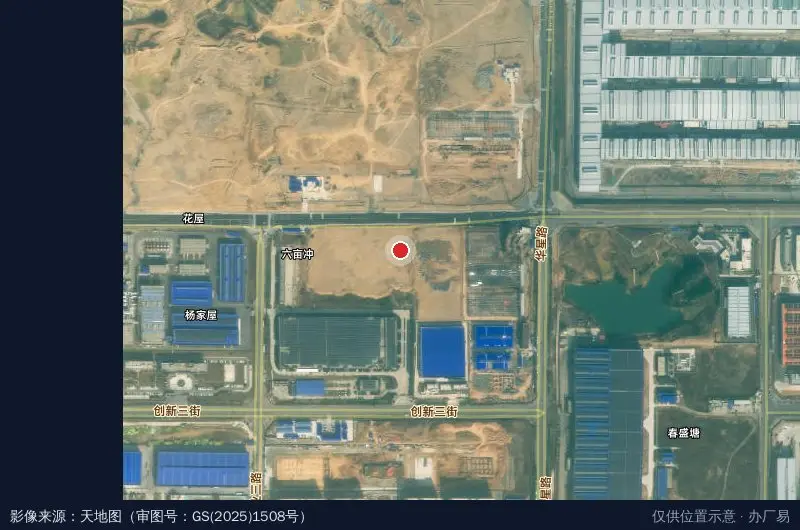 中科·德国工业园-南1门卫星位置示意图