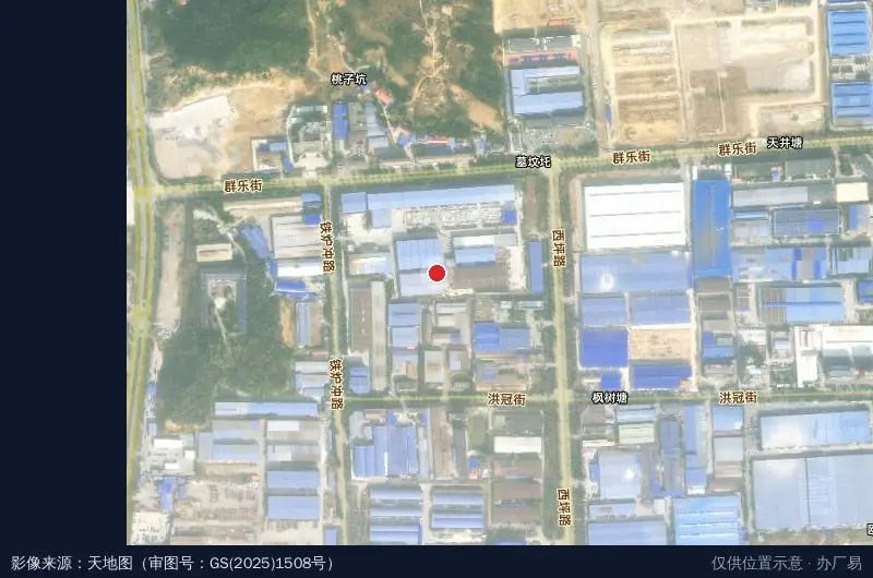 工业园环岛/新星北路(路口)卫星位置示意图