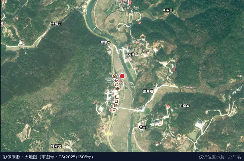 娄星区乌梅脐橙产业园区卫星位置示意图
