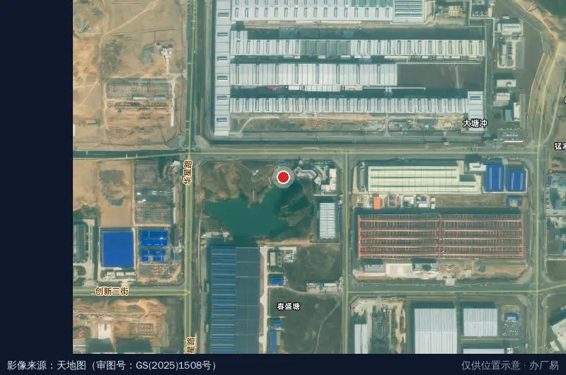 先进电子陶瓷产业园卫星位置示意图