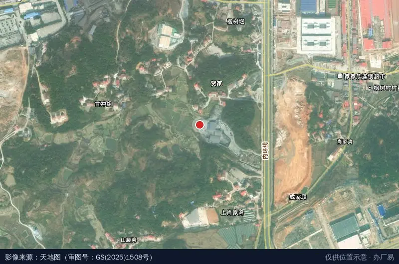 湖南富厚酒业有限公司生态产业园卫星位置示意图