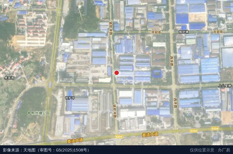 娄底经济技术开发区工会卫星位置示意图