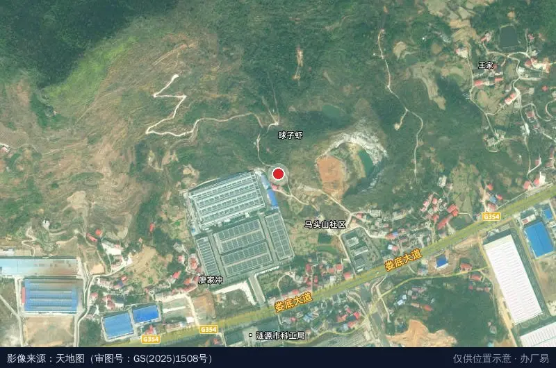 高新区(涟商总部)卫星位置示意图