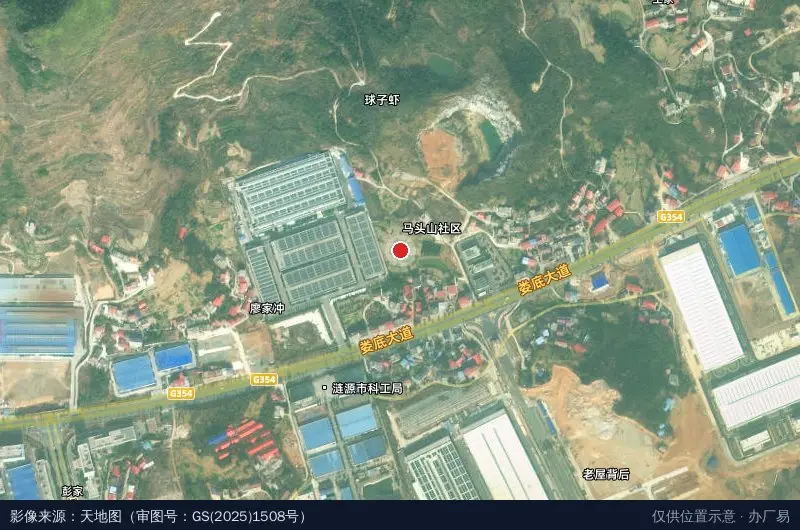 康麓生物科技公司-西2门卫星位置示意图