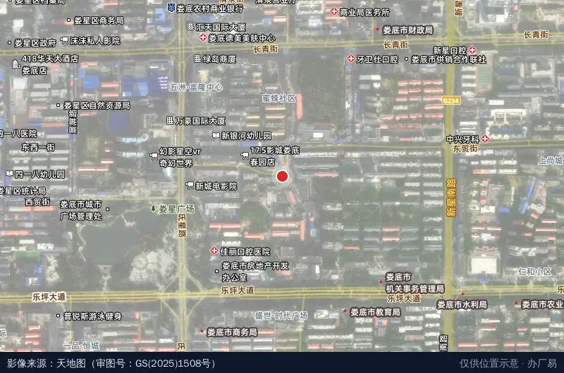 电力科技园卫星位置示意图