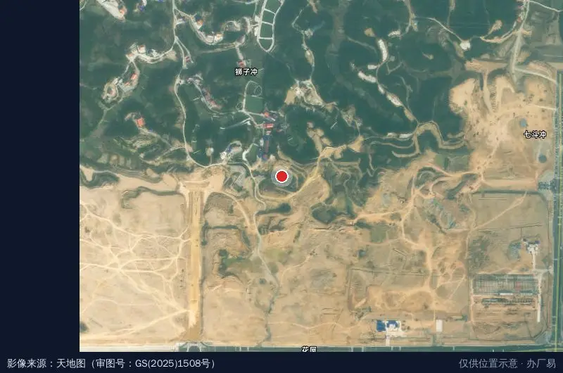 娄底大北农科技园卫星位置示意图