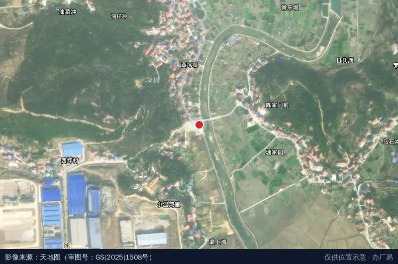 娄底市佳美建材门窗厂卫星位置示意图