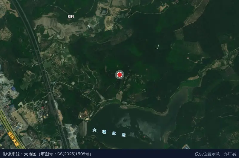 广西百色工业园区卫星位置示意图