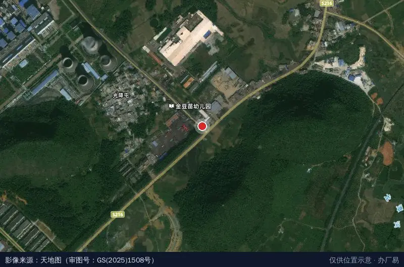 渠洋湖铝工业园区卫星位置示意图